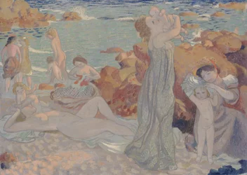 Baigneuses, strand van Pouldu, 1899