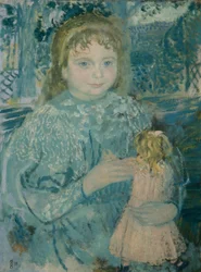Meisje met een pop (Thérèse Watillaux)
