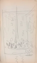 Italiaans schetsboek: Boot met figuren (pagina 172)