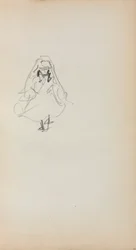 Italiaans schetsboek: Staand meisje (pagina 257)