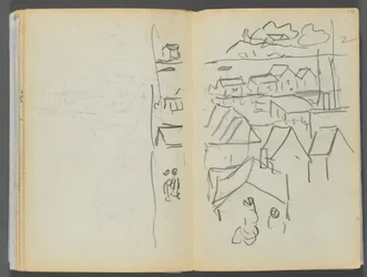 Schetsboek - Het Granite Shore Hotel, Rockport, pagina 174  175: Huizen