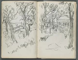 Schetsboek, The Dells, nr. 127, pagina 004 5: Landschap