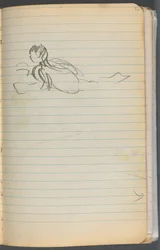 Schetsboek, pagina 072: Zwemfiguur