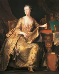 Portret van de markiezin de Pompadour, ca. 1755