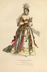 Kostuum voor de rol van La princesse d