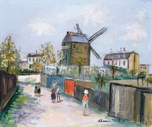 Le Moulin de la Galette, ca. 1930 (olieverf op doek)