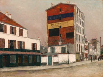 De Rode Muur, Boulevard de la Chapelle, ca. 1910 (olieverf op paneel)