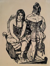 Bij de toilettafel
