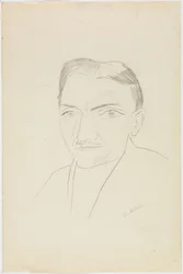 Portret van Fritz Wichert