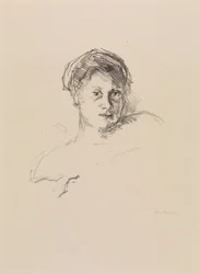 Portret van Minna Beckmann-Tube