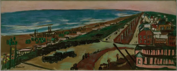Uitzicht op Zandvoort bij avond