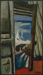 Uitzicht op de Zee, Rood, Grijs, Blauw