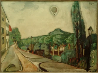 Landschap met Luchtballon