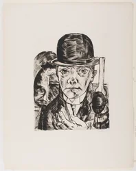 Zelfportret met bolhoed