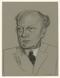 Studie voor het portret van Gottlieb Friedrich Reber (hoofd)