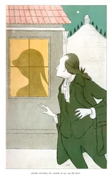 Goethe bekijkt de schaduw van Lili op het rolgordijn, 1904