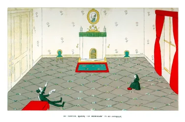 Mr Tennyson leest In Memoriam aan zijn soeverein, 1904