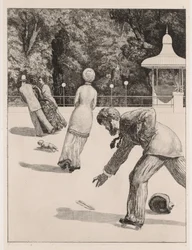 Een handschoen: de handeling, 1880
