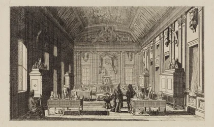 Oude kunstkamer in het Koninklijk Paleis