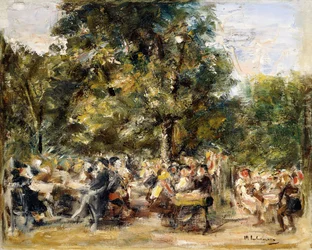 Een tuinrestaurant aan de rivier de Havel
