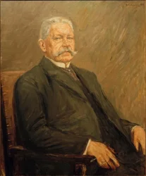 Portret van de Rijks president Paul von Hindenburg