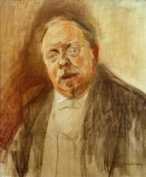 Portretstudie van baron Alfred von Berger