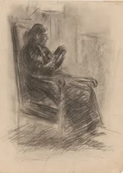 De vrouw van de kunstenaar