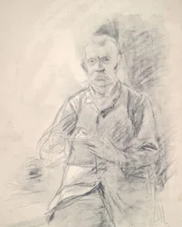 Fritz von Uhde / Litho. v. Liebermann