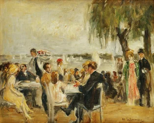 Tuin café aan de Elbe