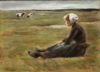 In het veld, ca. 1890
