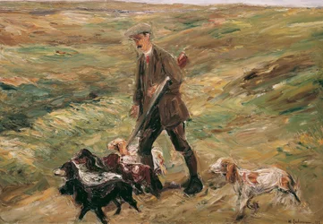 Jager in de duinen