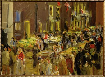 Jodenbreestraat in Amsterdam (painting on canvas)