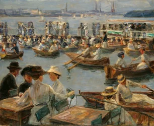 Op de Alster in Hamburg