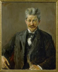 Portret Georg Brandes, Deens kunstcriticus (schilderij op doek)
