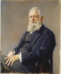 Portret van Franz Adickes, burgemeester van Frankfurt