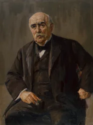 Portret van de bankier Eugen Gutmann