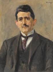 Portret van de uitgever Bruno Cassirer, 1921