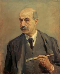 Zelfportret met penseel