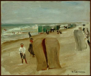 Strandscène in Noordwijk