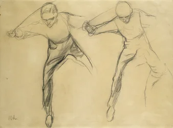Twee mannelijke figuren