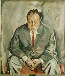 Acteur Emil Jannings (schilderij op doek)