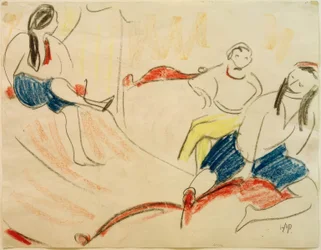 Drie dansers (acrobaten)