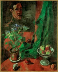 Zelfportret met stilleven