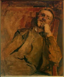 Zelfportret op de stoel