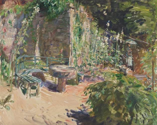 Zonnig hoekje van de tuin