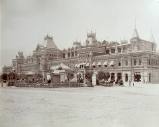 Hoofdbeursgebouw, de All-Russia Exhibition, Nizhny Novgorod, Rusland, 1896