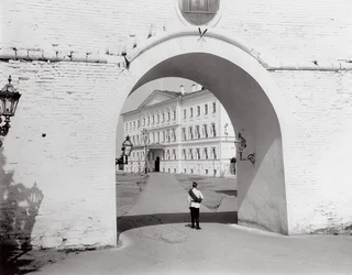 Het keizerlijk paleis in Nizjni Novgorod, Rusland, 1896