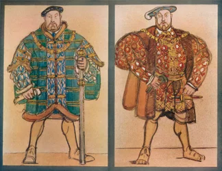 Kostuumontwerpen voor Henry VIII Theatre De L