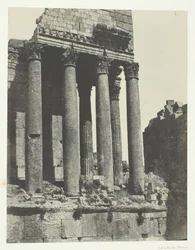 Baalbeck Héliopolis, Tempel van Jupiter, Zicht vanaf de zuidoosthoek, Syrië