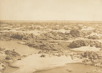Batu-el-Hadjar. Vue prise à la Seconde Cataracte, maart 1850